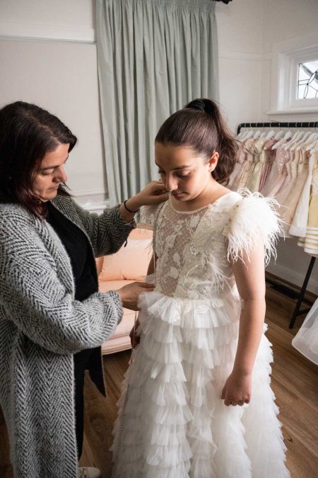 custom made by a dressmaker