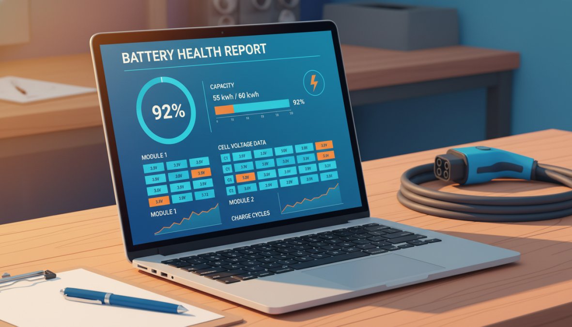 Step-by-step visual guide for how to perform an EV pre purchase inspection
