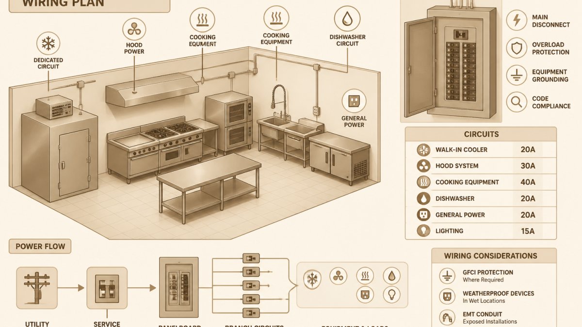 How to Plan Electrical Wiring for Commercial Kitchens