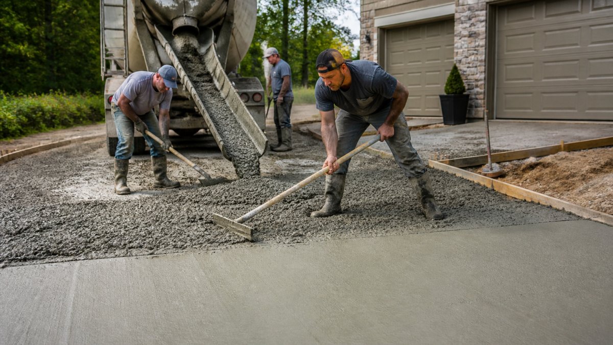 How to Pour a Concrete Driveway: Step-by-Step Guide