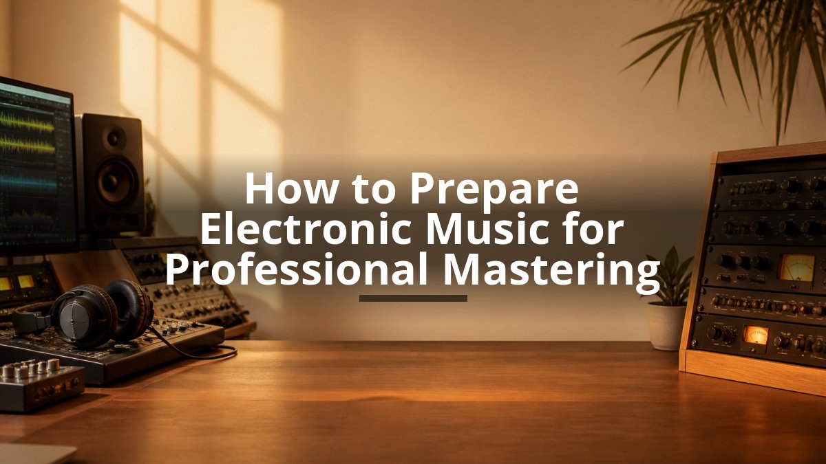 How to Prepare Electronic Music for Professional Mastering