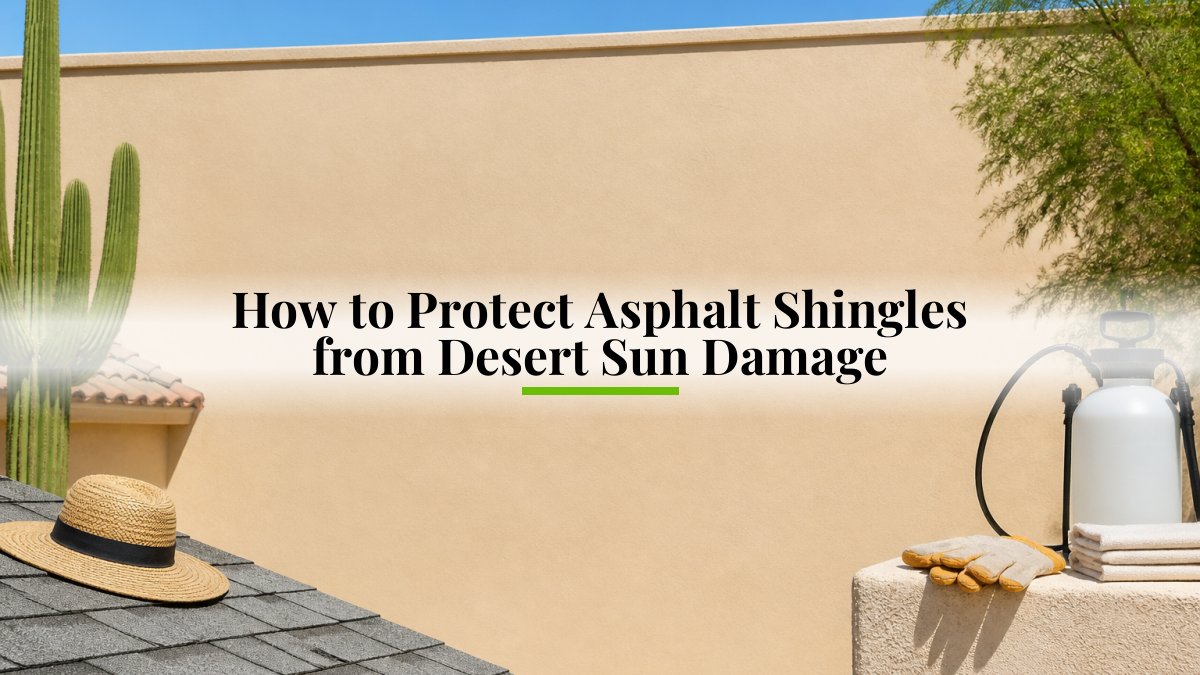 How to Protect Asphalt Shingles from Desert Sun Damage