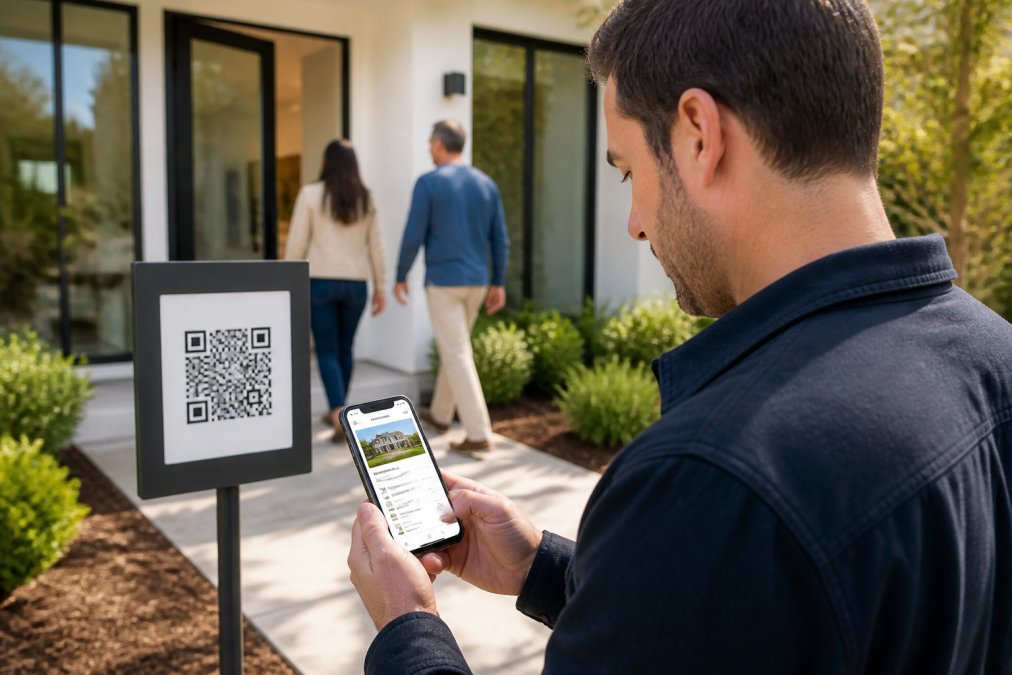 Professional illustration showing Real for qualify open house leads