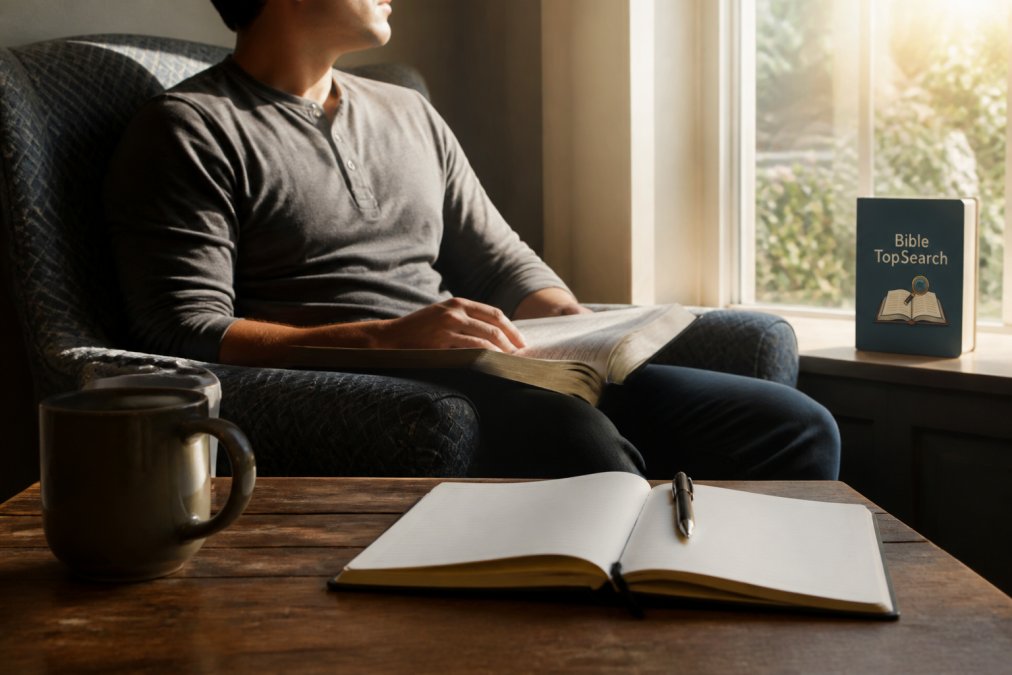 Professional illustration showing how to read bible daily