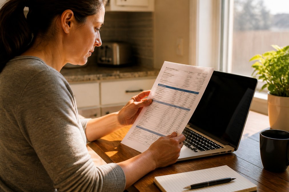Process diagram showing steps to check credit reports and rebuild credit after a bankruptcy discharge.