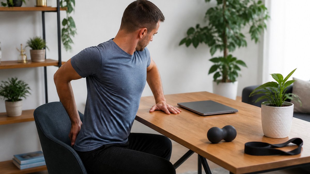 How to Relieve Desk Pain With Physical Therapy Exercises