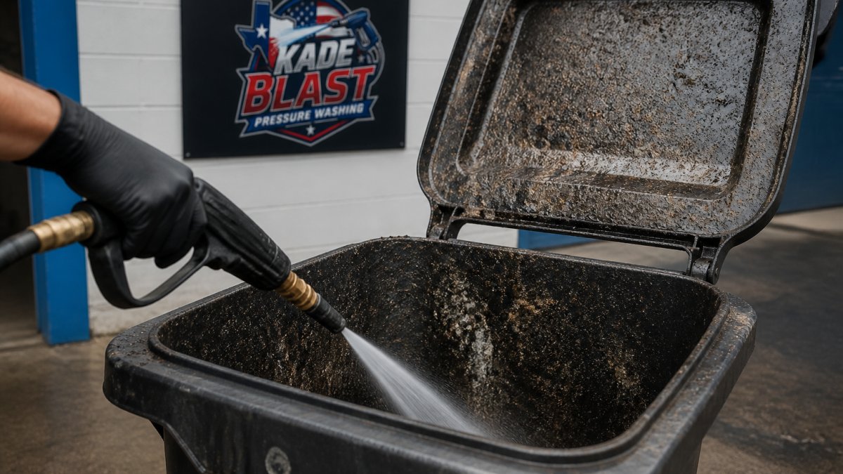 How to Remove Caked-On Grime From Garbage Cans