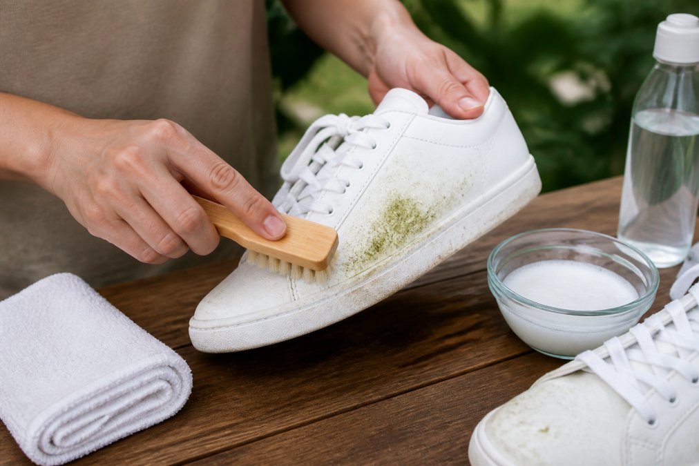 How to Remove Grass Stains From White Sneakers