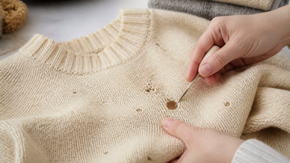 How to Remove Moth Holes From Wool Sweaters