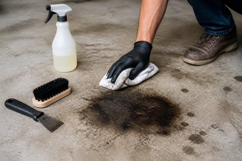 How to Remove Oil Stains Before Epoxy (2026 Guide)
