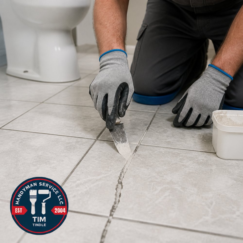 How to Repair Cracked Grout in Bathroom Floor Tiles