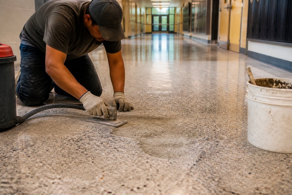How to Repair Damaged Terrazzo Floors in Schools