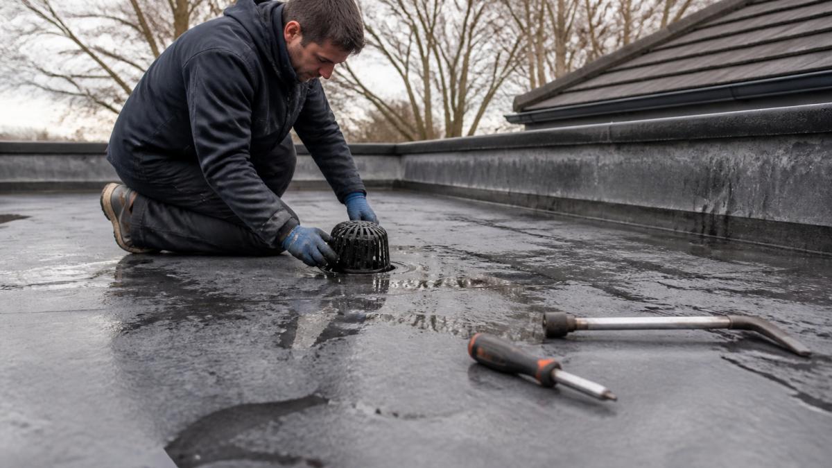 How to Repair Flat Roof Drainage Issues