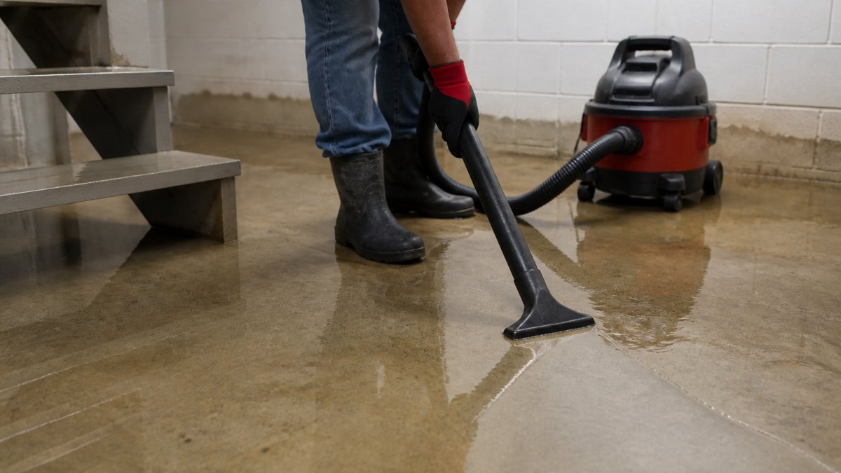 How to Safely Remove Standing Water From a Basement
