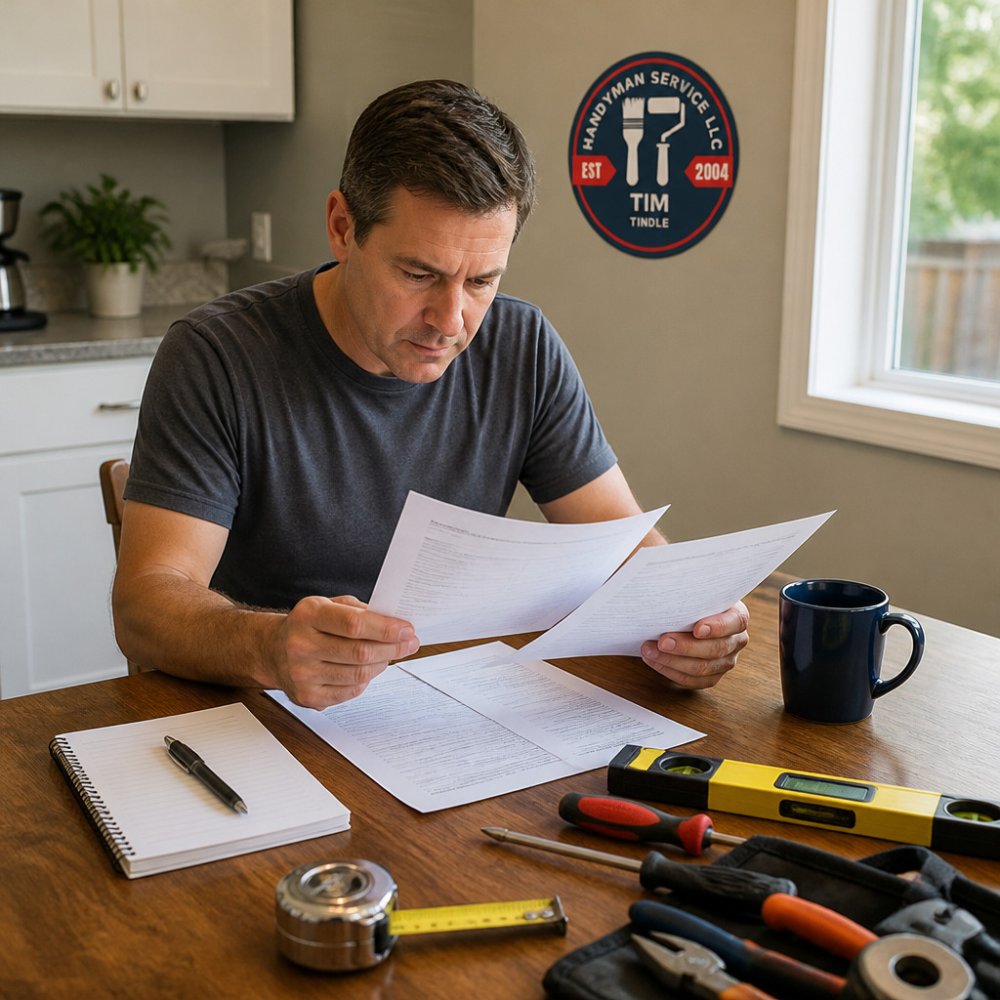 Flowchart illustrating how to save money on home repairs in Aurora by comparing multiple contractor estimates.
