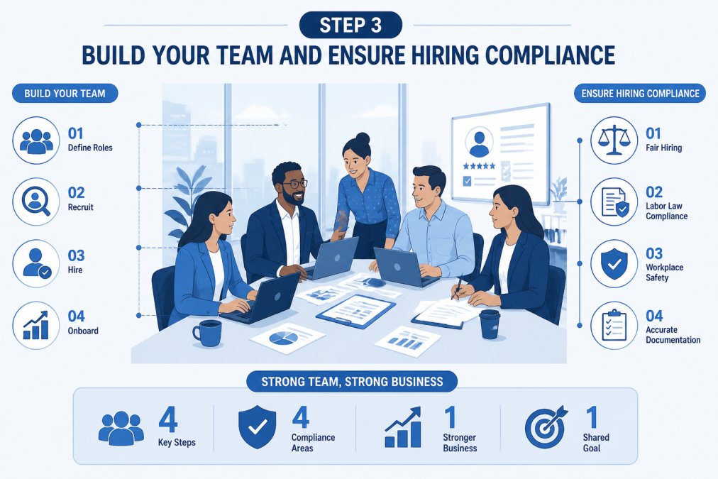 Diverse team of business professionals collaborating around a conference table with laptops, documents, and coffee cups in a modern office with natural lighting