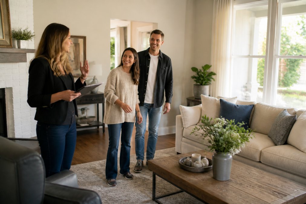 Professional illustration showing sell house quickly