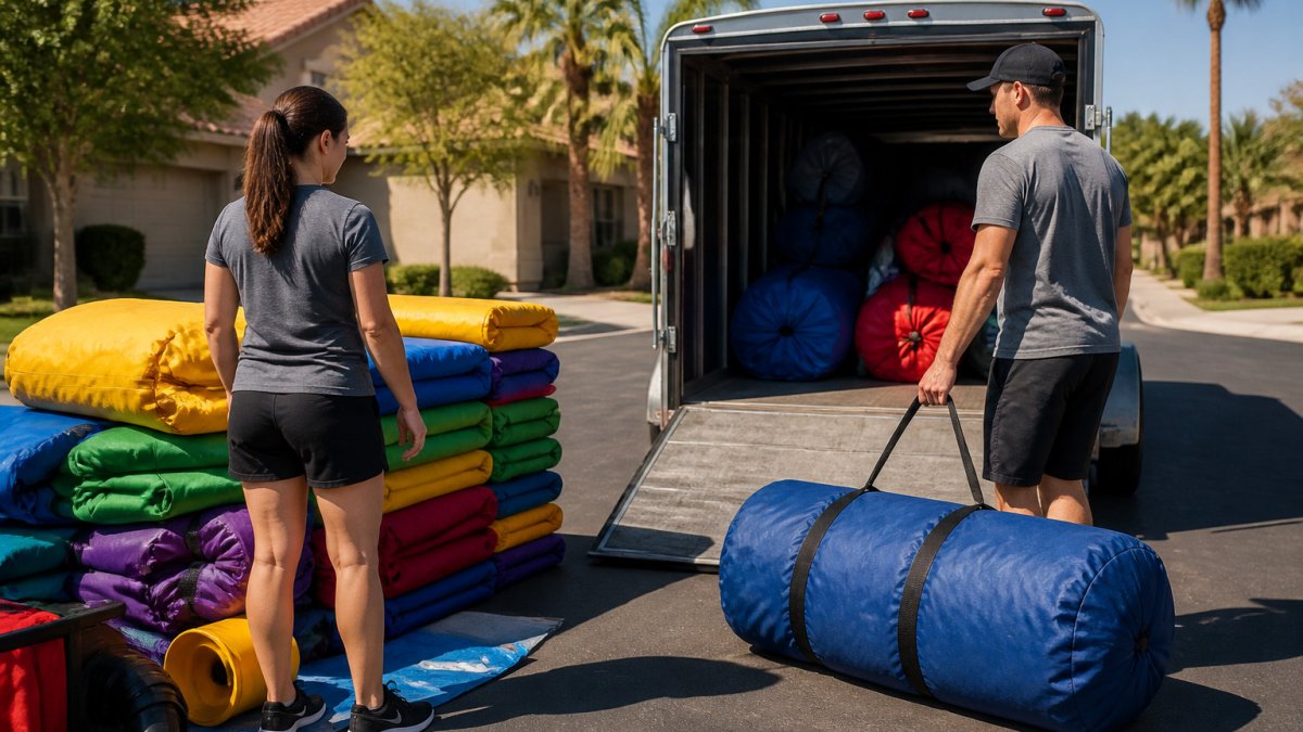 How to Set Up a Bounce House Delivery Day