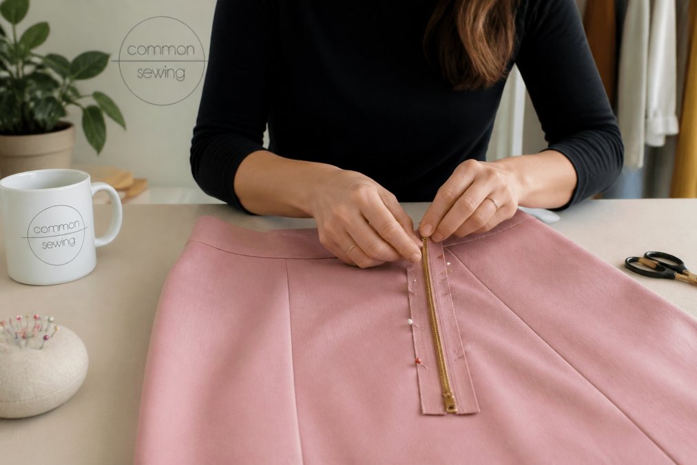 How to Sew a Zipper Into a Skirt for Beginners