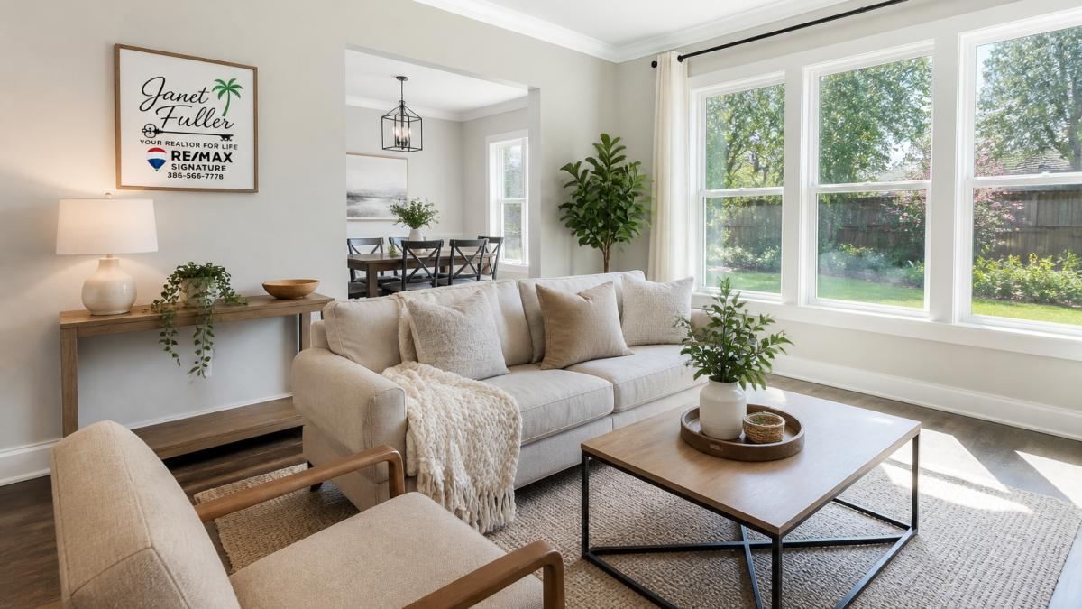 Infographic layout showing which rooms to stage a home for maximum impact and faster sales