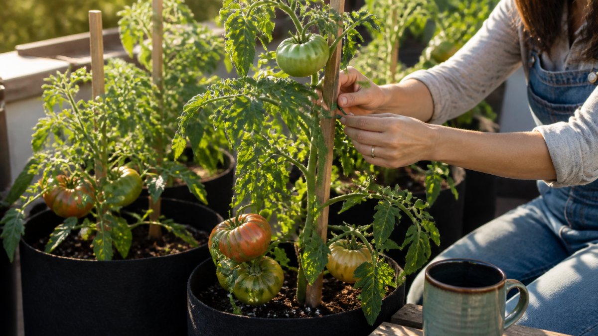 How to Stake Heirloom Tomato Plants the Right Way