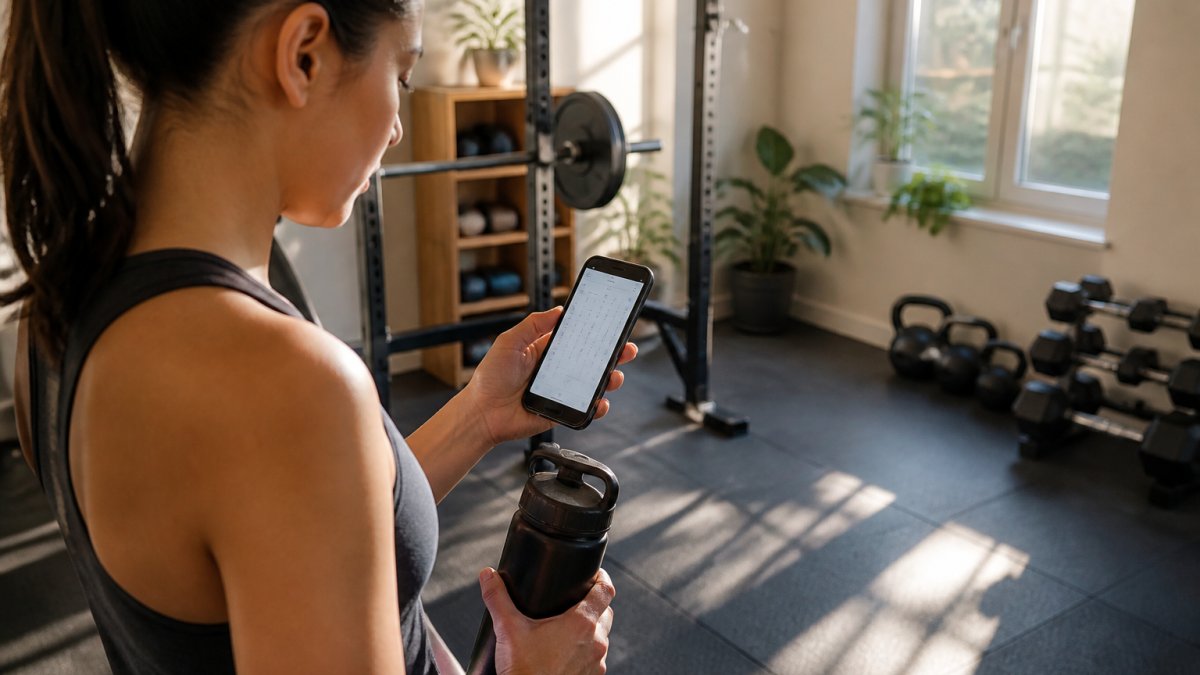 Infographic process showing how to schedule workouts to stay consistent with fitness in your daily calendar.