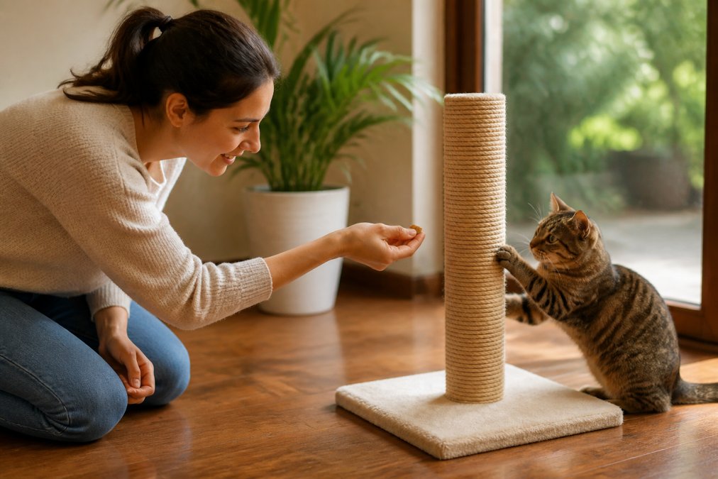 Step-by-step visual guide for Cat for stop cat scratching