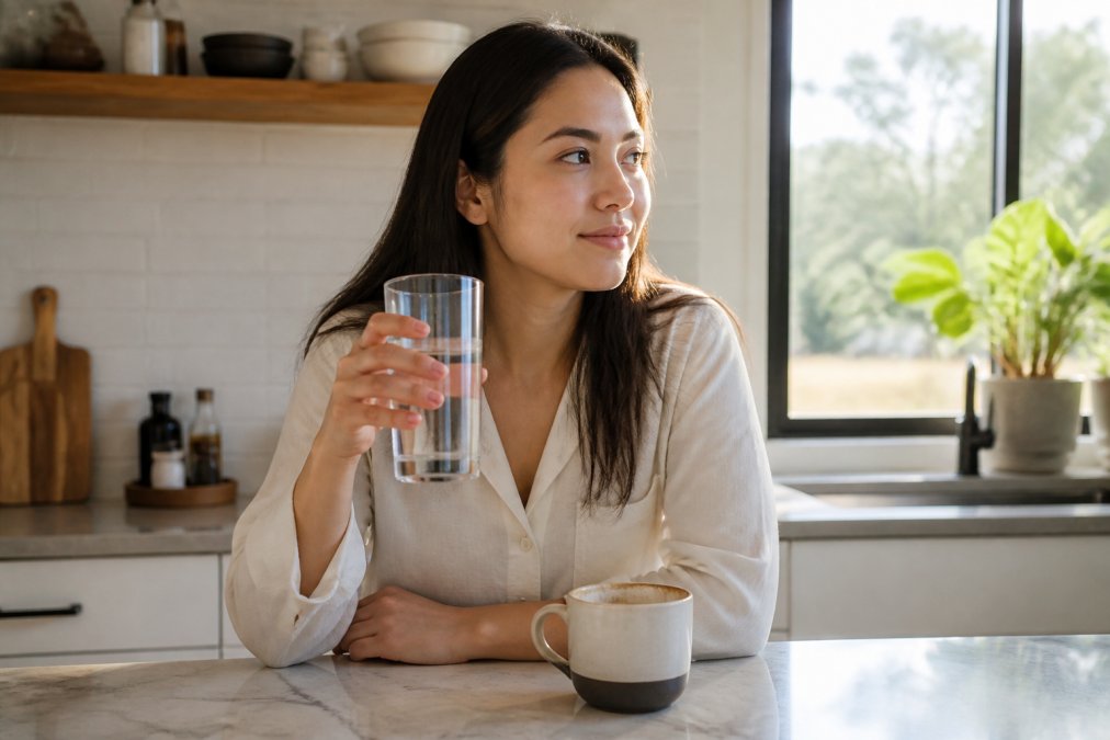 Step-by-step visual guide for person and sitting and bright concepts for coffee jitters