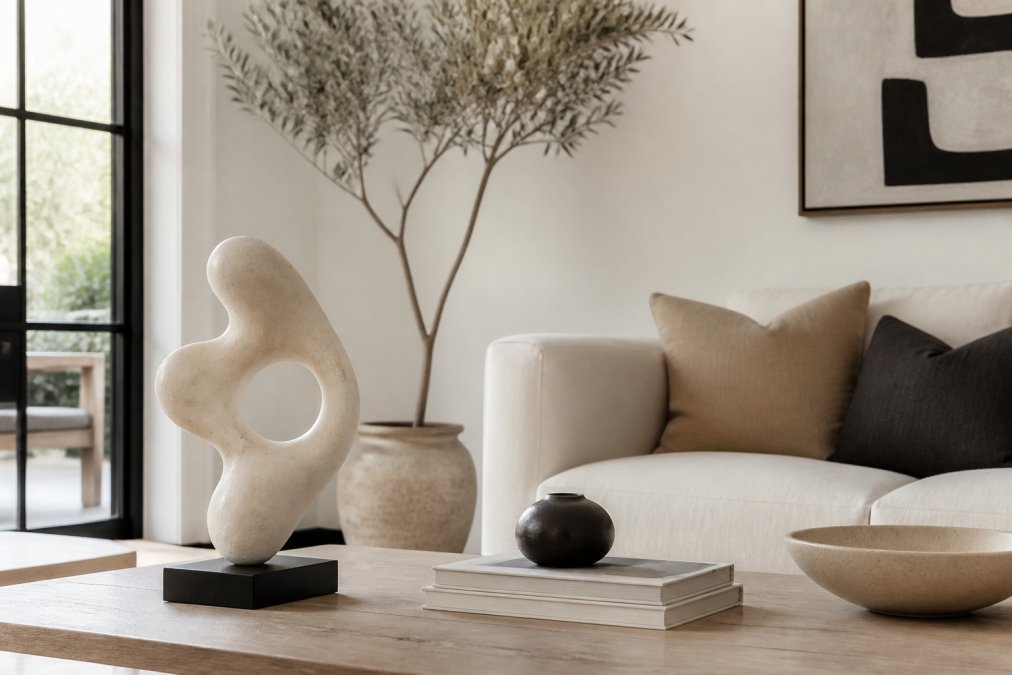 How to Style Abstract Sculptures in Your Living Room