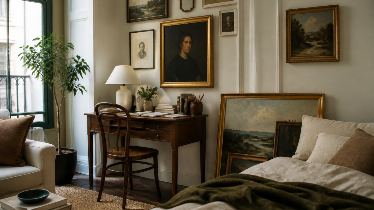 How to Style Classic Art in a Small Apartment