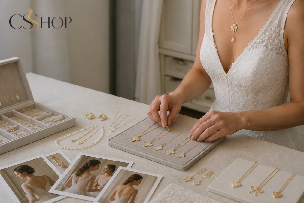 How to Style Jewelry With Your Wedding Dress
