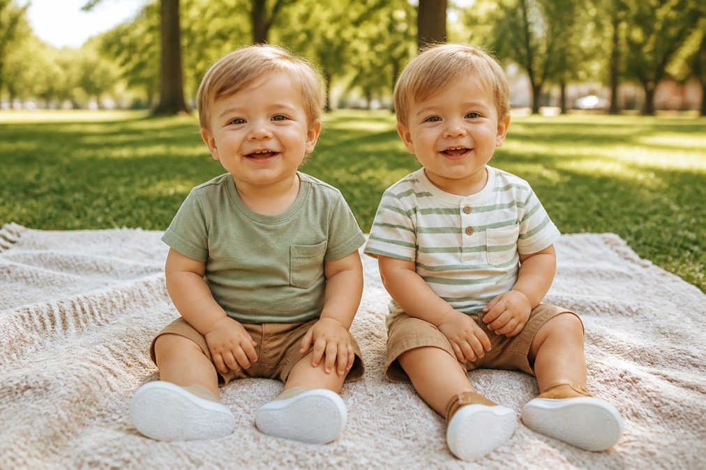 Process diagram showing steps for Two for matching sibling outfits