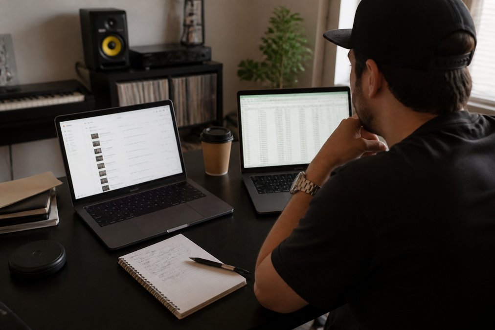 Workflow for when you switch music distributors: mapping ISRC codes from a spreadsheet to a new dashboard.
