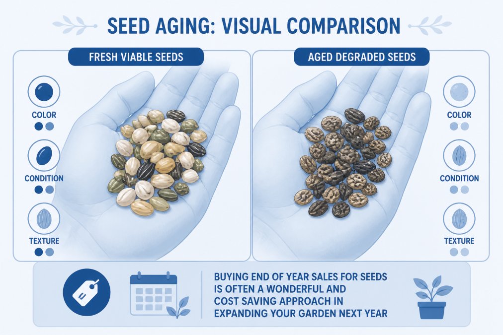 Visual comparison chart showing seeds are still good
