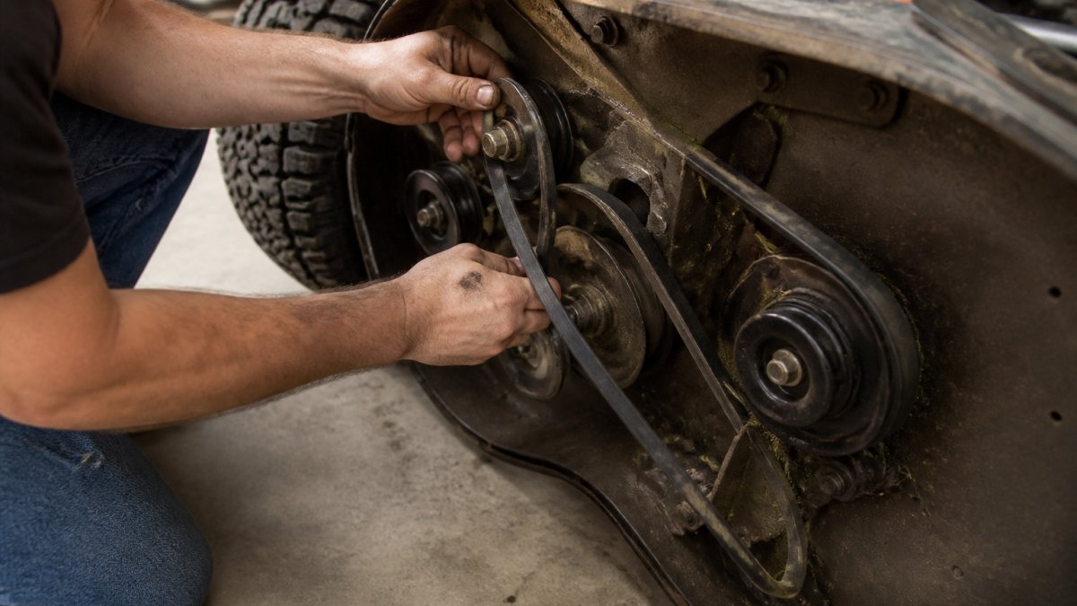 How to Tension a New Mower Deck Belt