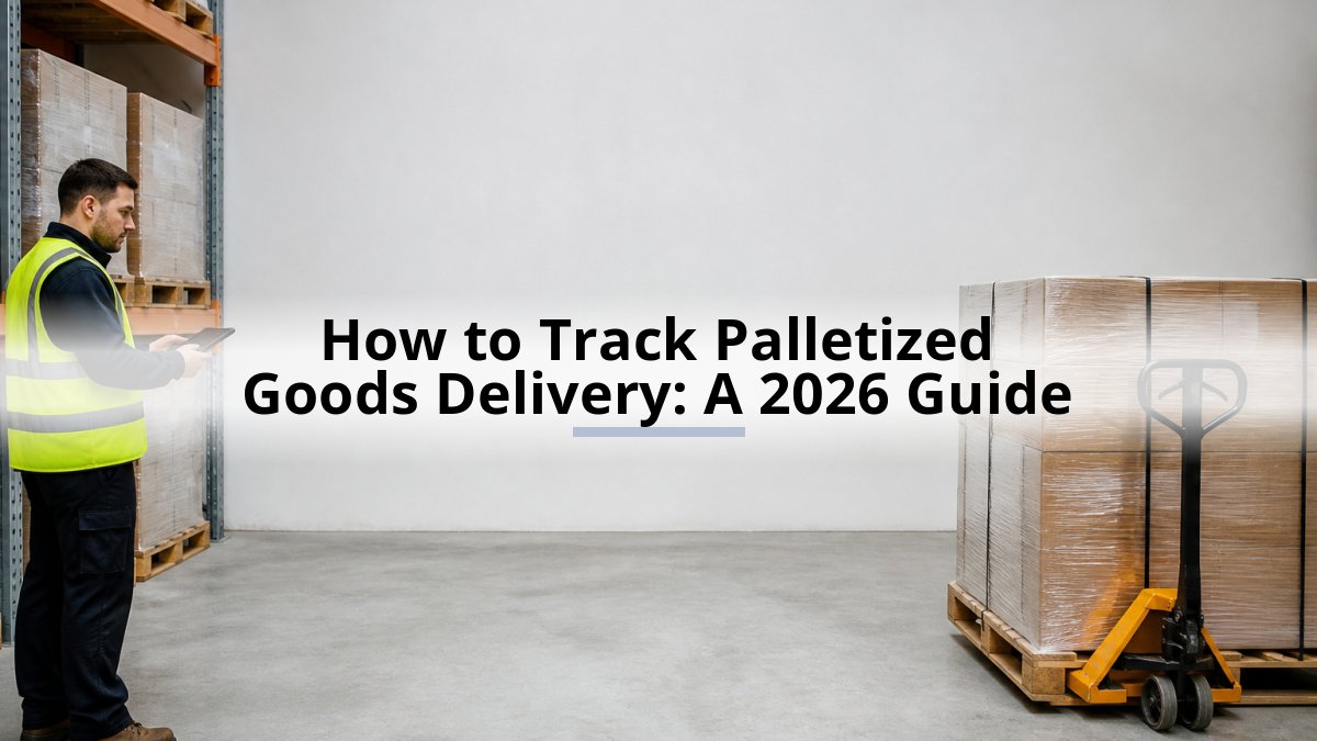How to Track Palletized Goods Delivery: A 2026 Guide