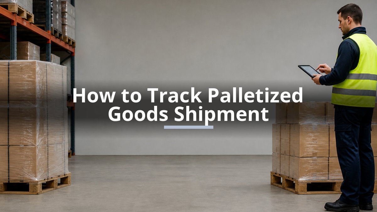 How to Track Palletized Goods Shipment
