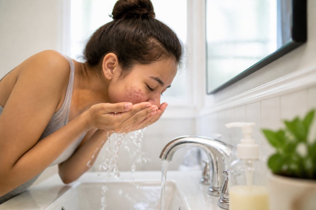 Professional illustration showing Teenager for treat teen acne