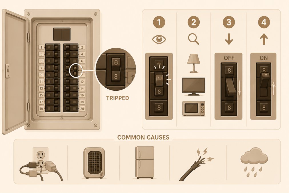 How to Troubleshoot a Tripped Circuit Breaker