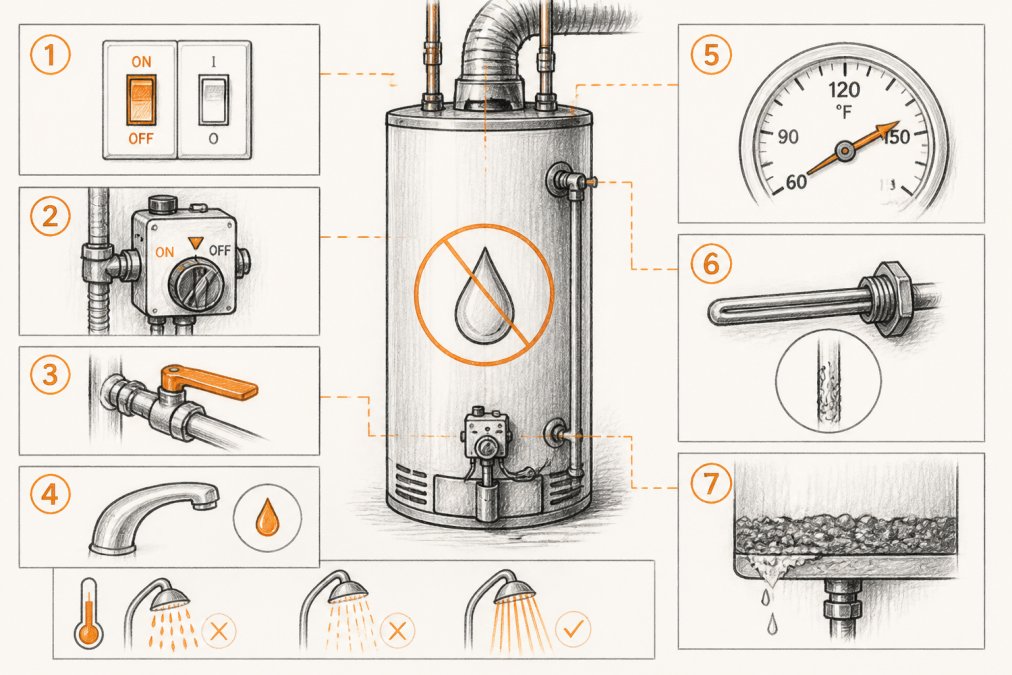 How to Troubleshoot No Hot Water in 2026: What to Check