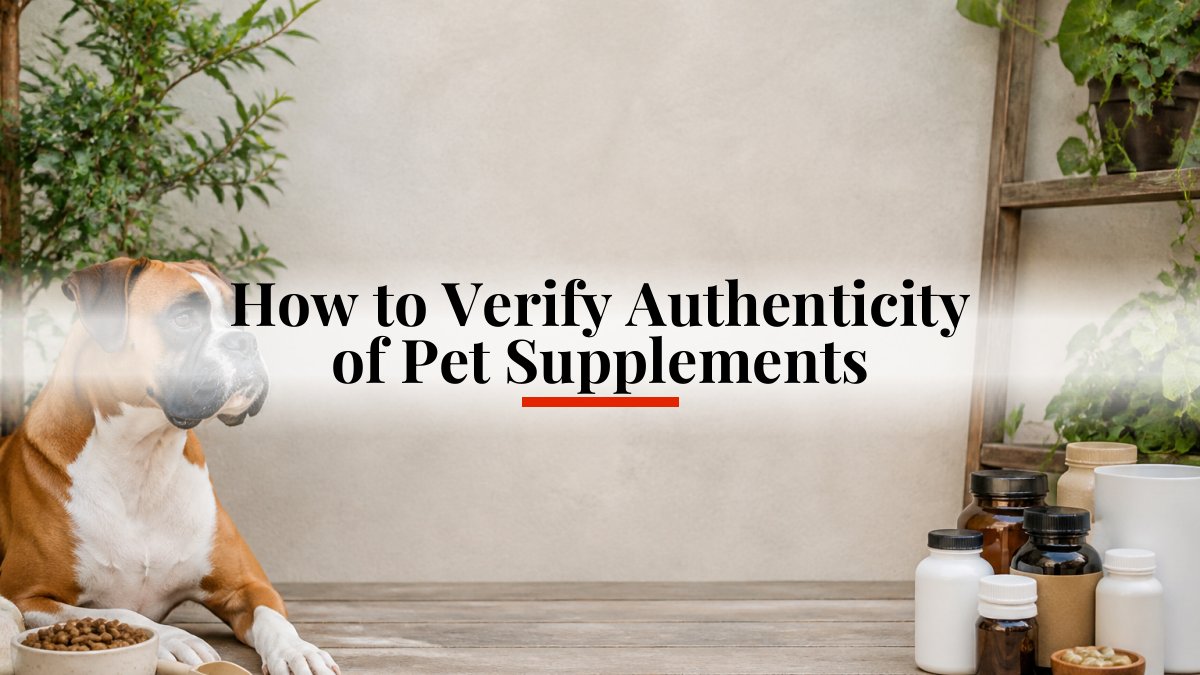 How to Verify Authenticity of Pet Supplements