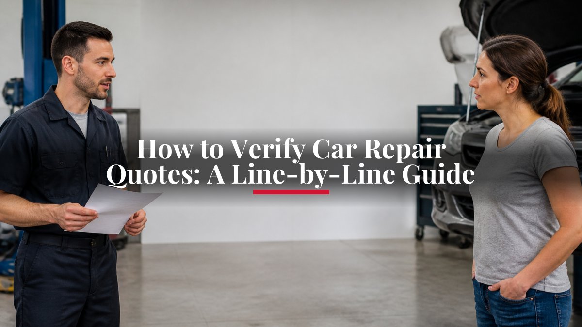 How to Verify Car Repair Quotes: A Line-by-Line Guide