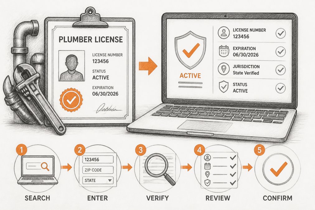 How to Verify Plumber License Online