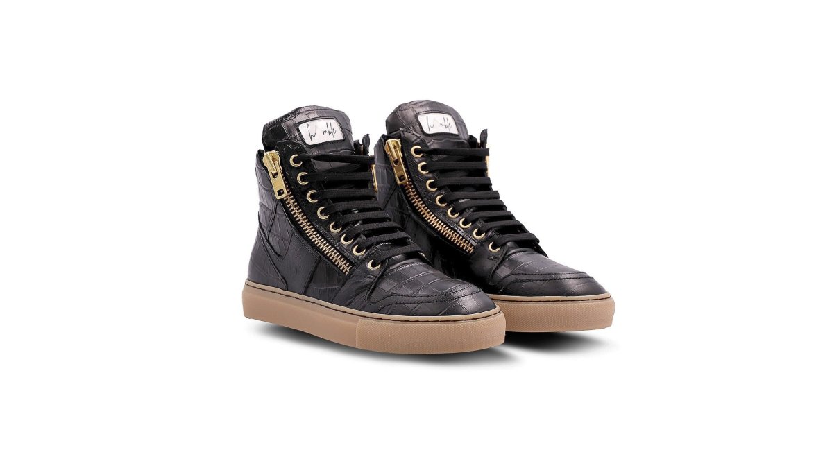 Humble Drip Italian Leather High-Top Sneakers