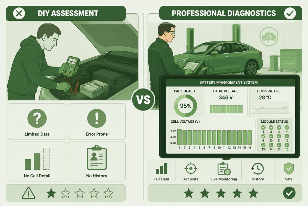 Side-by-side comparison of Certified for hybrid car battery repair