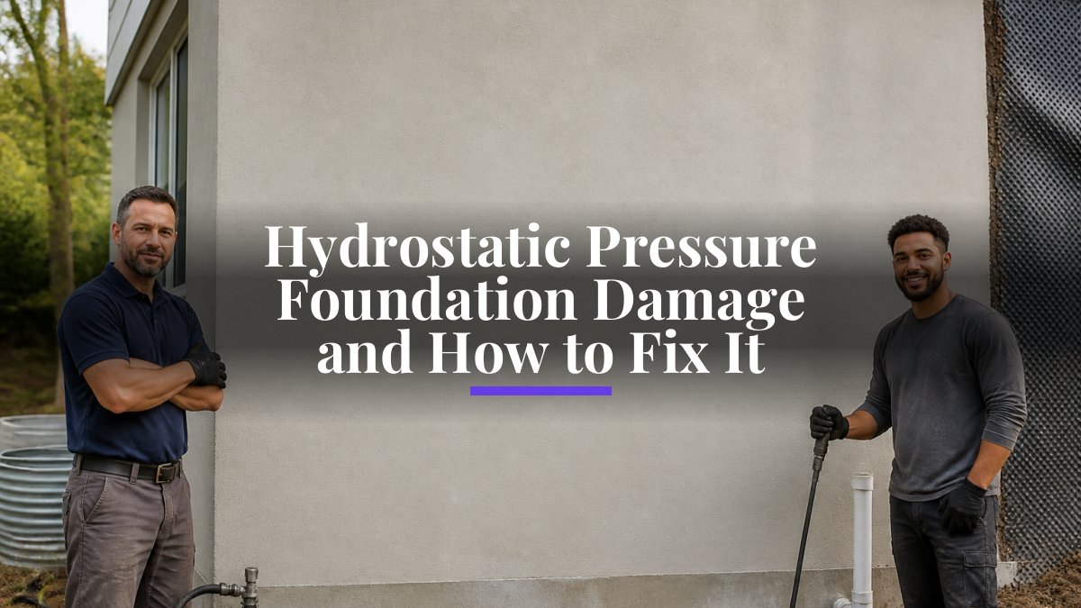 Hydrostatic Pressure Foundation Damage and How to Fix It