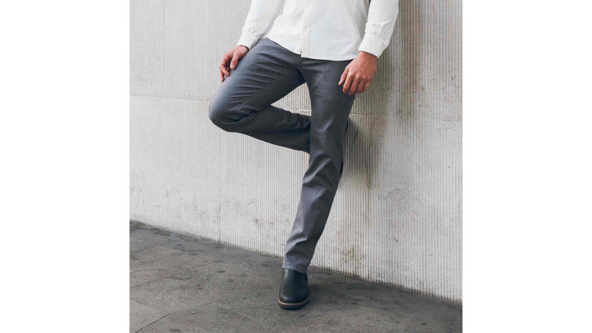 Hyper Stretch Chinos In Graphite Grey