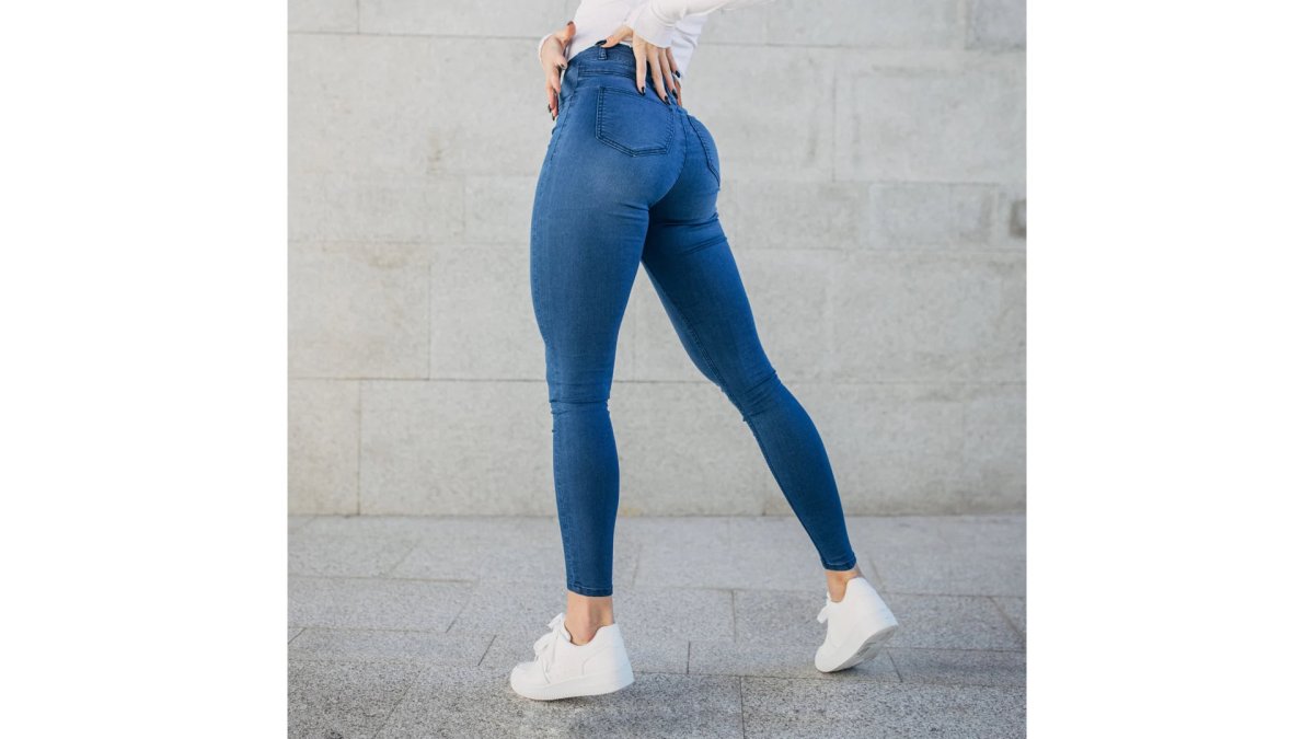 Hyper Stretch Jeans In Deep Blue