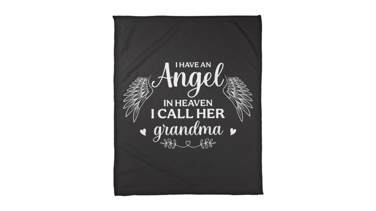 I Have an Angel in Heaven, I Call Her Grandma – Coral Fleece Blanket