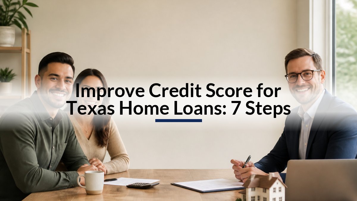 Improve Credit Score for Texas Home Loans: 7 Steps